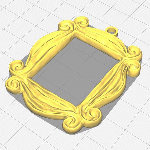 Download free STL file Friends Peephole Frame Keychain • 3D printing